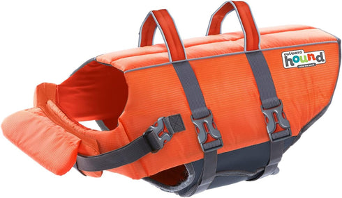 Outward Hound Granby Splash Orange Dog Life Jacket, Large...