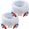 2 Pack 25 Feet BNC Video Power Cable Wire Video Security Camera Wire with Connectors for CCTV Camera DVR Surveillance System...