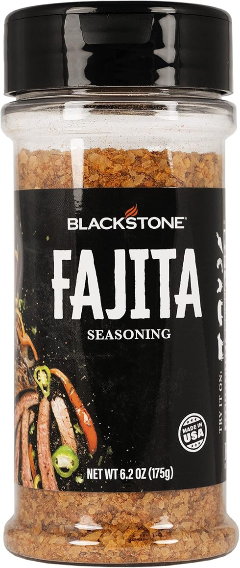 Blackstone 4230 Fajita Powder for Veggies, Chicken, Beef, Poultry, Steaks, Fries-Authentic Mexican Taste with Paprika, Cumin, and Garlic, All-Purp...