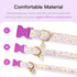 Dog Collars with Buckle Adjustable for Cute Girl Female Boy Dogs,Special Soft and Fancy Dog Pet Collar with Flower Design for Small Medium Large D...