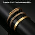 YADOCA 3Pcs Stainless Steel Bracelets for Men Roman Numeral Bangle Bracelet Adjustable Cuff Bracelet Twisted Cable Bracelet Mens Luxury Bracelets ...