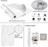 Stickyart White Grey Marble Wallpaper Matte Self Adhesive Faux Marble Wall Paper Sticker Pull and Stick Thick Granite Look Contact Paper Removable...