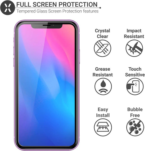 Olixar Screen Protector for Apple iPhone 11, Tempered Glass - Reliable Protection, Supports Device Features - Full Video Installation Guide...