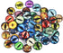DROLE 100Pcs 12mm Assorted Eye Covered Cabochons Flatback Cabs Animal Doll Evil Eye Cabochon for DIY Crafts Jewelry Making...