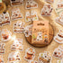 46 Pcs Small Coffee Cat Stickers for Scrapbooking Diary Laptop Junk Journal Notebook Kids Envelope Card Making Diary Planner Craft DIY Craft Decor...