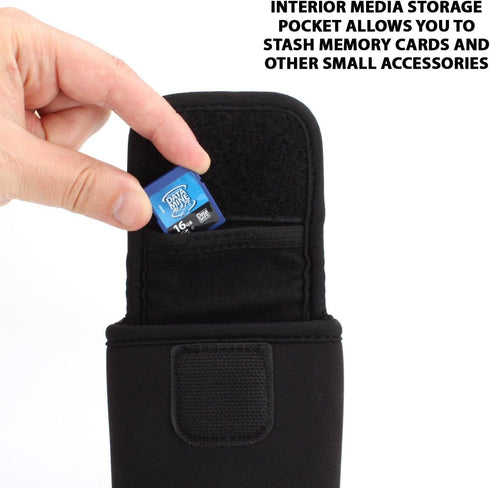 USA Gear Small Digital Camera Case with Carabiner, Belt Loop, Scratch Resistant - Point and Shoot Camera Case Compatible with Nikon Coolpix, Kodak...