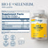 Bio Vitamin E 400 IU (268 mg) with Selenium 100 mcg and Lecithin - Thyroid Support, Antioxidant and Immune Support Supplement, High Absorption, La...