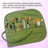 Paint Brush Holder, 22 Pocket Canvas Paint Brush Organizer Holder for Acrylic oil watercolor Gouache Artist Paint brush Roll canvas bag, paint bru...