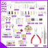 Swpeet 1617Pcs Jewelry Making Supplies Kit with Jewelry Making Tools, 40 Styles Jewelry Findings, 6 Colors Jewelry Bead and Charms, with Jewelry P...
