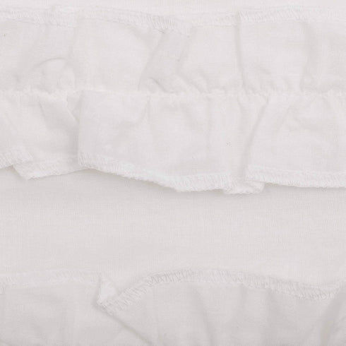 VHC Brands Farmhouse 16"x60" Valance White Rod Pocket Kitchen Window Curtains...