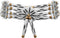 American Indian Style Bone Choker Necklace, 4 Row White Speckled Traditional Hairpipe Beads, Unisex Adjustable...