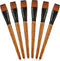 6 Pcs Flat Paint Brushes 1 Inch Watercolor Acrylic Paint Brush Synthetic Nylon Craft Artist Brushes for Painting Oil Fine Crafts Face Body Art Pai...