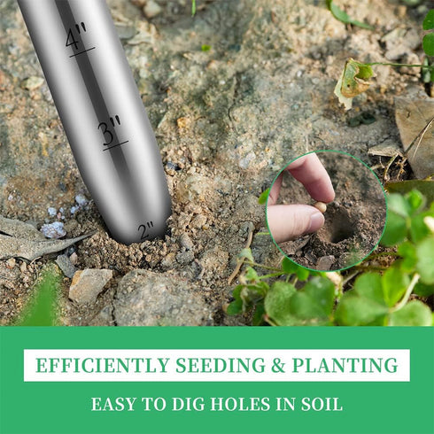 Hand Dibber, Seed Dibber, Bulb Planter Tool, Seed Planter Tool, Hole Digger for Plant Labels, for Self Watering Stakes, Hand Held Bulb Planter for...