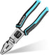 DURATECH 6-in-1 Linesman Pliers, 8.5" Multipurpose Combination Pliers with Wire Stripper/Crimper/Cutter Function, Heavy Duty Side-Cutting Pliers f...