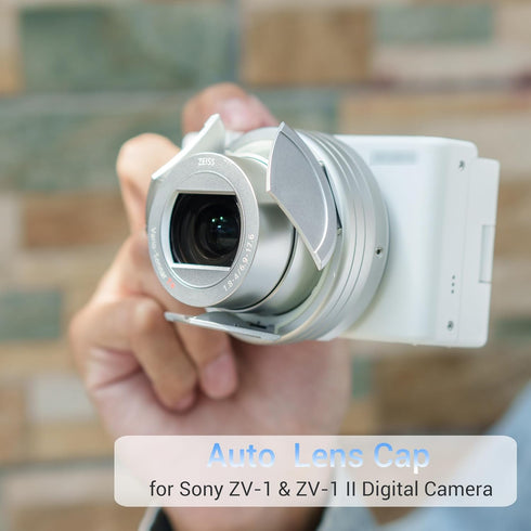 Auto Lens Cap Cover for Sony ZV-1 II ZV-1II ZV1II ZV1 II and ZV-1 ZV1 Digital Camera, Lens Dust Cap with Automatic Opening & Closing Design, ZV-1 ...