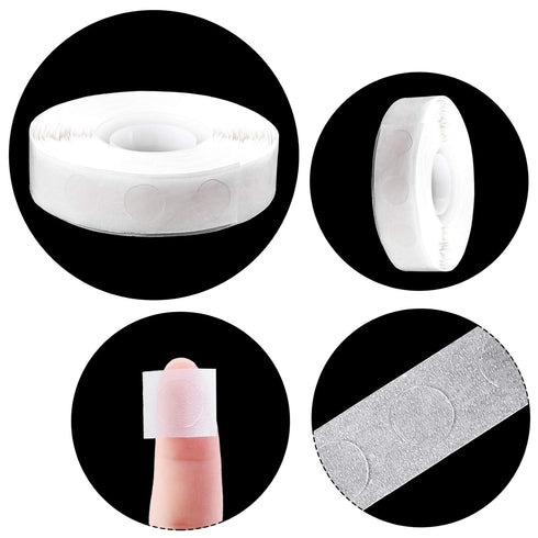 Aneco 500 Pieces Clear Balloon Glue Points Removable Adhesive Dots Double Sided Glue Points Stickers Non Trace Adhesive Glue Tape for Craft Suppli...