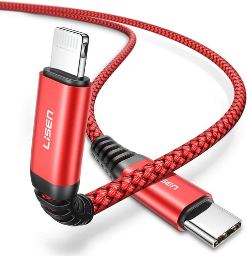 LISEN 20W USB C to Lightning Cable 3FT, iPhone Charge Cable Fast Power Delivery Charging Cable Compatible with iPhone 12/11/11 Pro/11 Pro Max/X/XS...