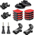 Helmet Adhesive Sticky Mounts and Buckle and Thumb Screws Accessory Kit,Compatible with GoPro Hero 11 10 9 8 Max Go Pro 7 6 5 4 3 3+ 2018 Session ...