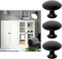 Kare & Kind 6X Round Cabinet Knobs - Matte Black - Pulls for Kitchen Drawers, Cupboards, Dressers - Classic Looking Handles - Hardware for DIY, Ho...