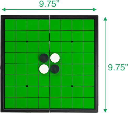 Sterling Games Othello Reversi Strategy Board Game 9.75 Inch Board with Folding Magnetic Board and Pieces for Home and Travel...