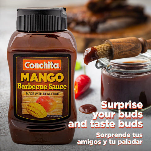 Conchita Mango BBQ Sauce, 14 oz - Cookout Essentials - Perfect for Grilling, Marinating, and Dipping...