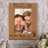 KATE POSH I Love You to The Moon and Back Engraved Natural Wood Picture Frame, Couples in Love Gifts, Valentine's Day, Engagement, Wedding (5x7-Ve...