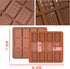 12-Cavity Silicone Break Apart Chocolate Moulds,Silicone Square Mold,Non-Stick Candy Chocolate Bar Mold,Reusable Candy Protein Silicone Chocolate ...