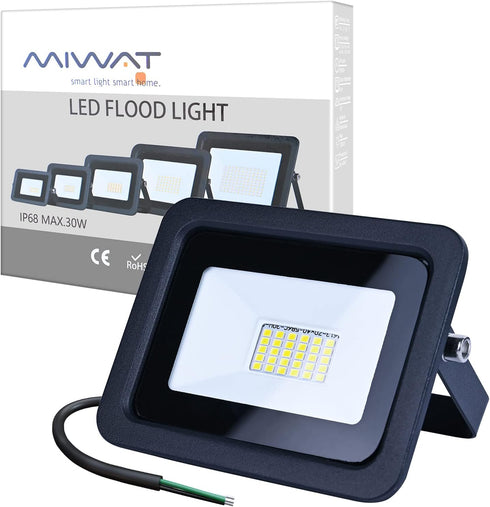 MIHEAL Ultra-Thin 10W 20W 30W 50W 100W LED Flood Light Spotlight Led Search Lamp 110V Floodlights for Outdoor Garden Street Square (Cool White, 30...