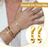 MTLEE Double Lobster Clasp Extender Double Claw Connector Bracelet Extension Clasp Small Bracelet Necklace Shortener for DIY Jewelry Making(Gold)...