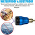 iMESTOU Aluminum 30W Power Delivery DIN Power Plug Charger to USB C and Quick Charge USB 3.0 Motorcycle DIN Adapter Waterproof Fits for Hella 12V-...