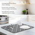 Dish Drying Mat, 2 Pack Super Absorbent Microfiber Dish Drying Mats for Kitchen Counter, Dish Drying Pad for Dishes, Pots and Pans, Sinks, Drainin...
