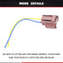 HiSport 9006 headlight plug Female Adapters Connector Wiring Harness Sockets Wire Plug Pigtails Compatible with High/Low Beam Or Fog Lights Use Re...