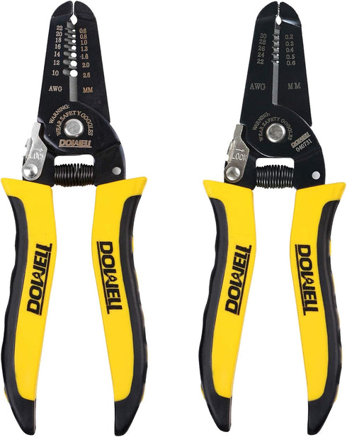 DOWELL 10-22AWG+22-30AWG Wire Stripping Tool Wire Stripper Cutter Pliers Tool Multi-Function Hand Tool for Electrician 2-Piece...