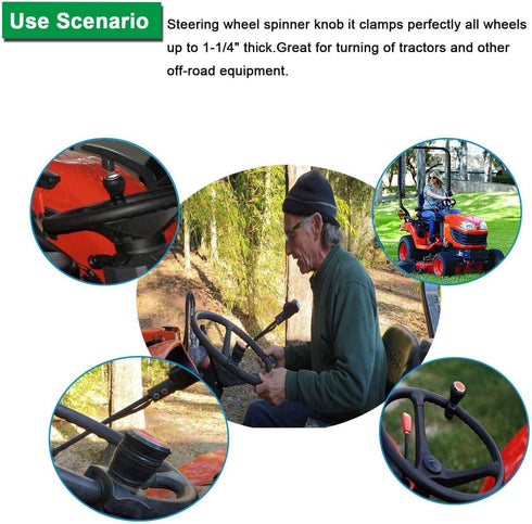 Tractor Steering Wheel Knob ???????????????? ?????????? ?????????????? ?????????? for Kubota John Dee-re Tractors, Cars, Trucks, Mowers, Forklifts...