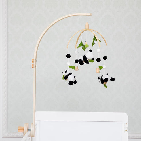 Baby Crib Mobile - Panda Mobile for Crib, Nursery Mobile Decor, Baby Bassinet Mobile Toy - Shower Set for Infant Bedroom Hanging Decoration, Gende...