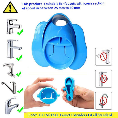 Faucet Cartoon Extender,Sink Handle Extender for Baby,Toddler and Kids Safety and Fun Hand-Washing Solution, Promotes Hand Washing in Children (2 ...