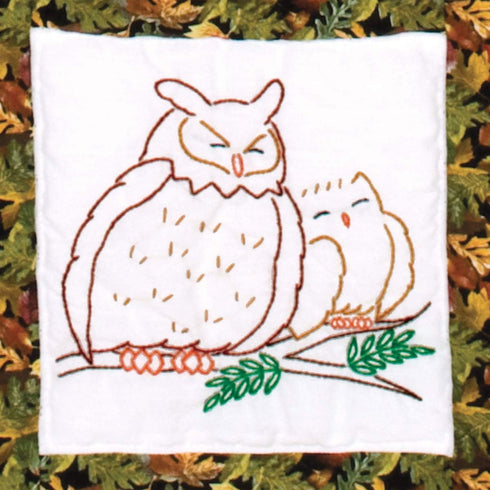 Jack Dempsey Needle Art Wilderness Animals Hand Embroidery, White...