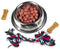 Silver Bowl with Simulated Pet Food, Colorful Chew Toy for Lifelike Stuffed Interactive Pet, Dog Bones for Breathing Pets...
