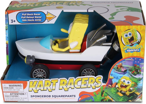 Nick Kart Racers - Pull Back SpongeBob Boatmobile; Straight from The game “Nickelodeon Kart Racers 3: Slime Speedway”; No batteries required; Grip...