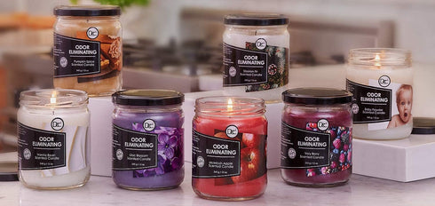 Siberian Fir Odor Eliminating Highly Fragranced Candle - Eliminates 95% of Pet, Smoke, Food, and Other Smells Quickly - Up to 80 Hour Burn time - ...