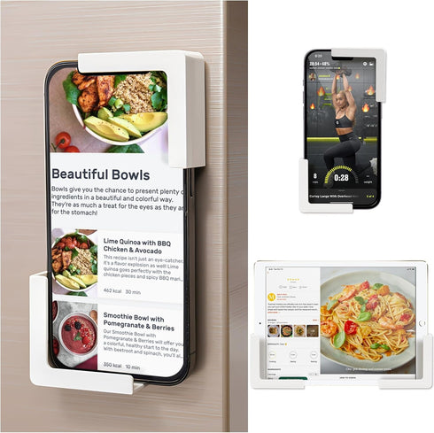 Magnetic Phone Holder for Fridge, Magnetic Phone Mount-Suitable for Phone and Pad...