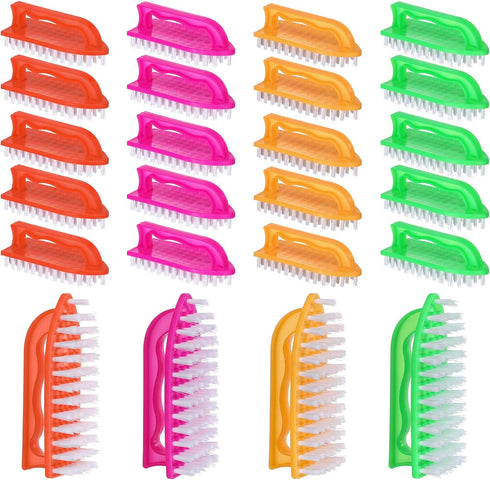 24 Pack Scrub Brushes for Cleaning Comfort Grip Stiff Bristles Cleaning Carpet Brush Cleaning Supplies Household Cleaning Brushes for Laundry Kitc...