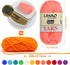 LIHAO 12 Skeins Mini Yarn for Knitting Crochet Craft - 100% Acrylic...