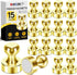 MIKEDE Fridge Magnets Refrigerator Magnets, 15Pcs Gold Strong Magnets for Whiteboard, Neodymium Push Pins Magnets Metal Magnets Fridge for Office ...