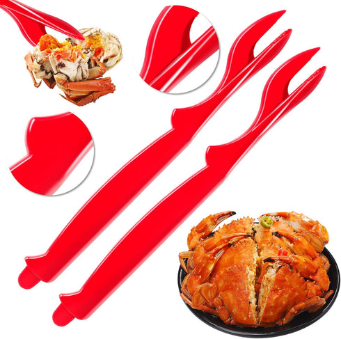 6Pcs Crab Legs Crackers - Crackers Picks Tools Set for Lobster, Crab, Crawfish, Prawns, Shrimp, Easy Opener Shellfish picks knife, Seafood Tools...
