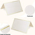 70 Pcs Place Cards Blank Fillable Banquet Seat Card with Gold Foil Frame, Place Cards for Table Setting, Escort Cards, Name Cards, Wedding Place C...