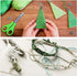 Pllieay 24 Skeins Friendship Bracelets Floss, Green Gradient Embroidery Floss, Cross Stitch Threads with 6 Floss Bobbins, 2 Embroidery Needles and...