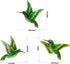 Glass Hummingbird Wall Art Outdoor Hummingbird Decor Metal Fence Decorative Hummingbird Hanging Bedroom Garden Patio Porch Fence of Decor 10 Inch...