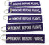 Remove Before Flight Key Chain - 5pcs - Purple...