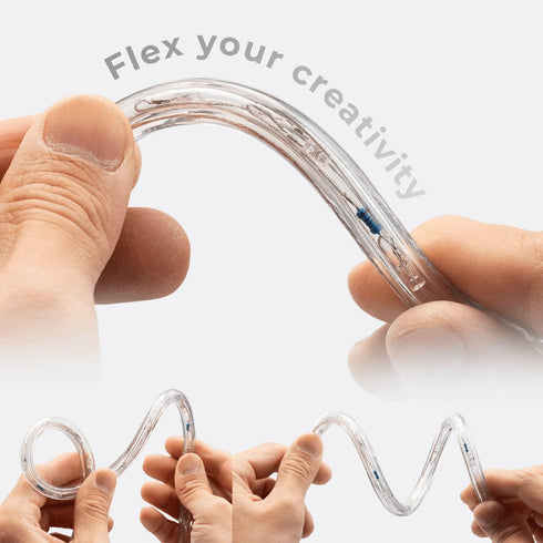 WYZworks 288LEDs 25ft LED Outside Rope Lights, Outdoor ETL Certified Waterproof Permanent 360 Degree Light Emitting, Flexible Tube, Connectable, C...